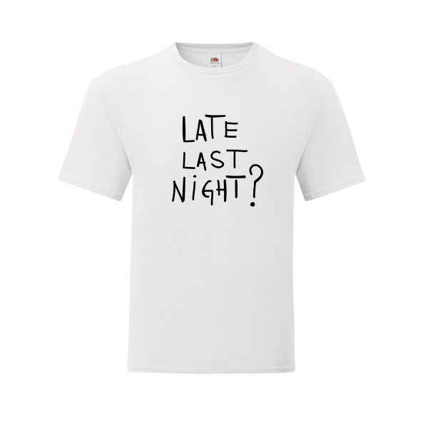 late last night - white
