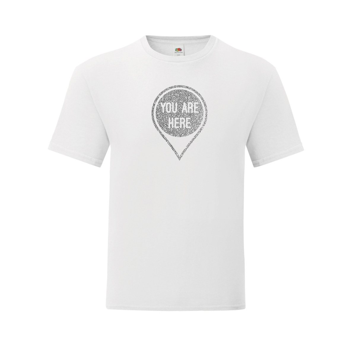 YOU ARE HERE (white silver)